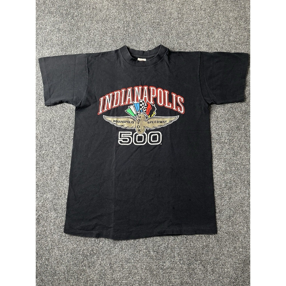 Mens Indianapolis 500 Speedway Graphic Black T Shirt USA, Size L